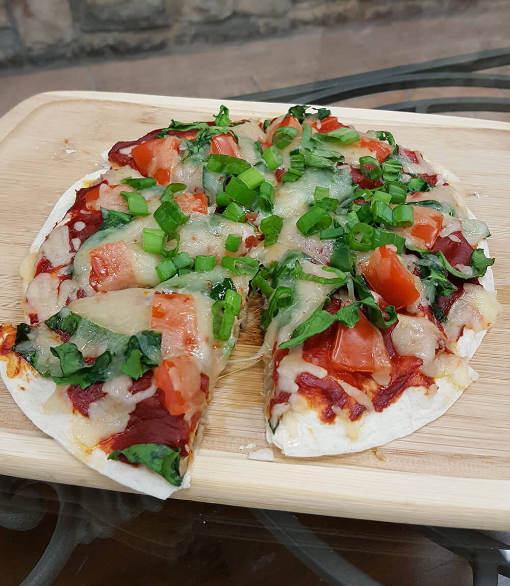 Shredded Beef Pizza Quesadilla
