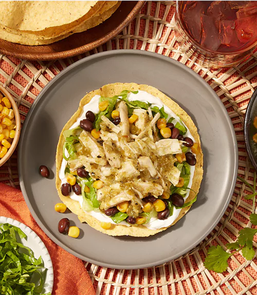 Cilantro Lime Chicken Tostadas