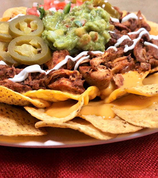 Al Pastor Nachos Recipe Platter