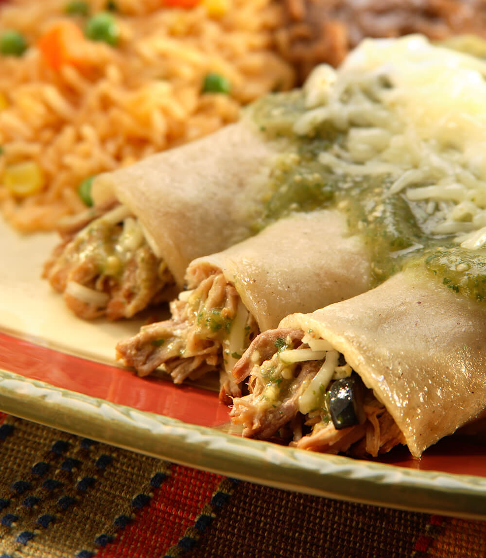 Traditional Enchiladas Suizas