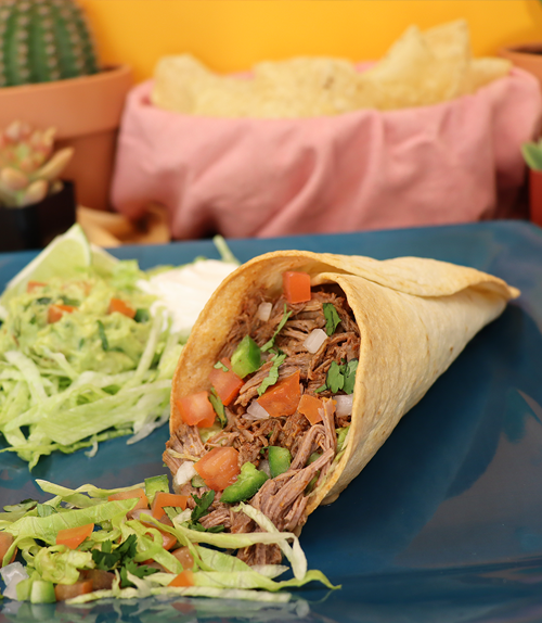 Barbacoa Taco Cone