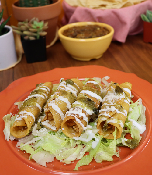 Shredded Chicken Taquitos