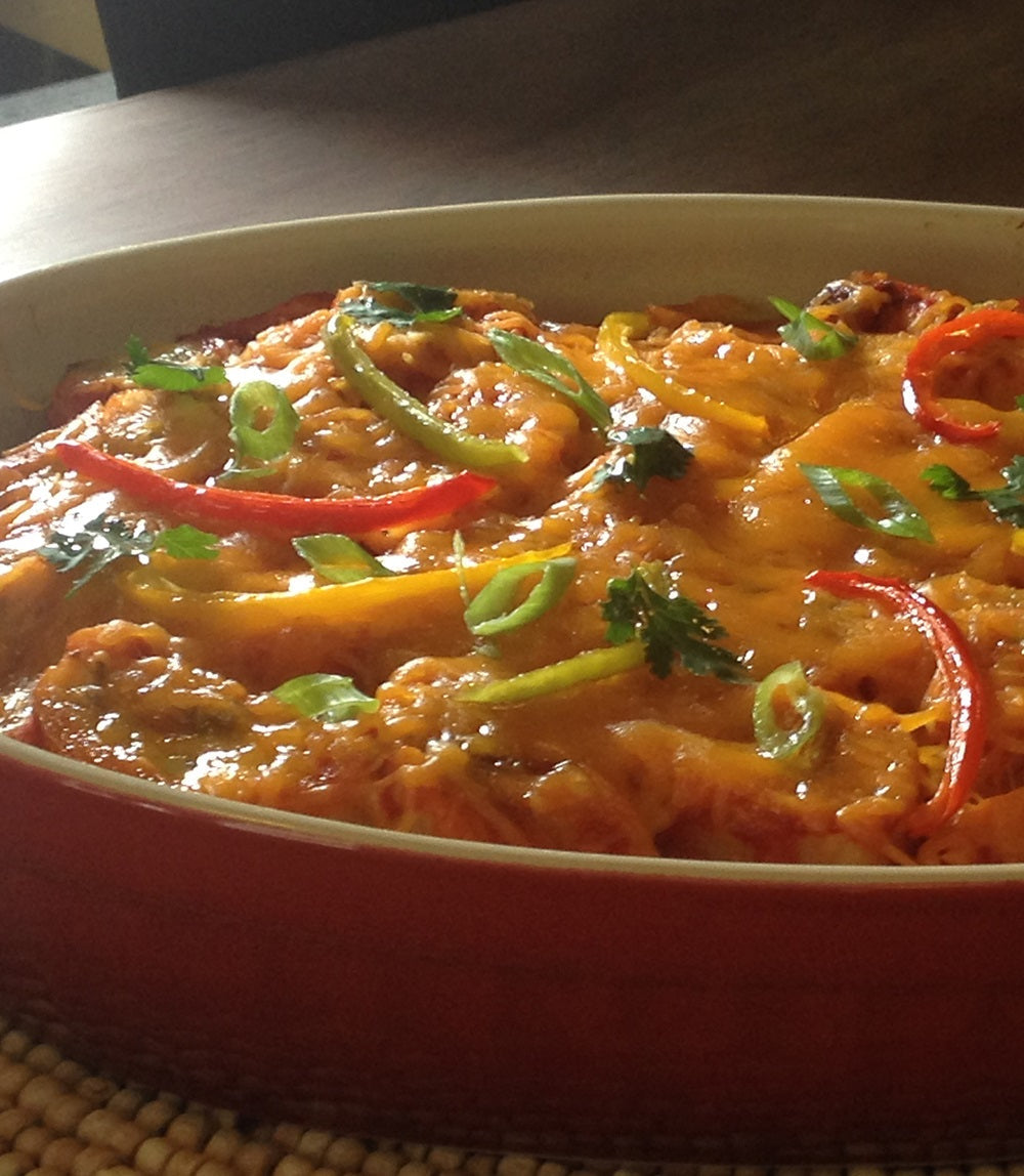 Spicy Chicken Tamale Pie