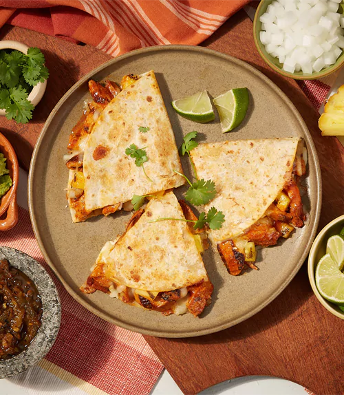 Chicken Al Pastor Quesadilla