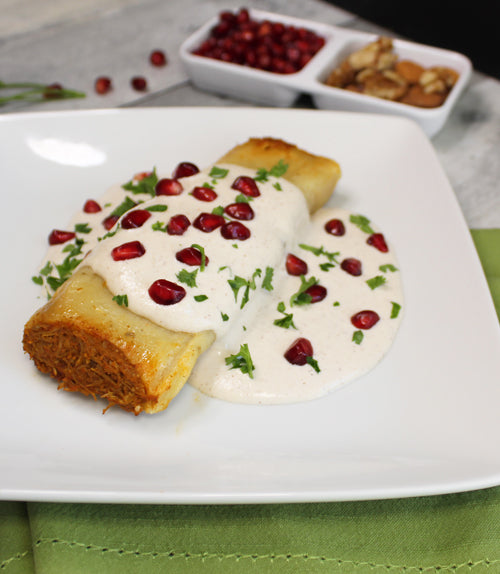 CHICKEN TAMALE EN NOGADA