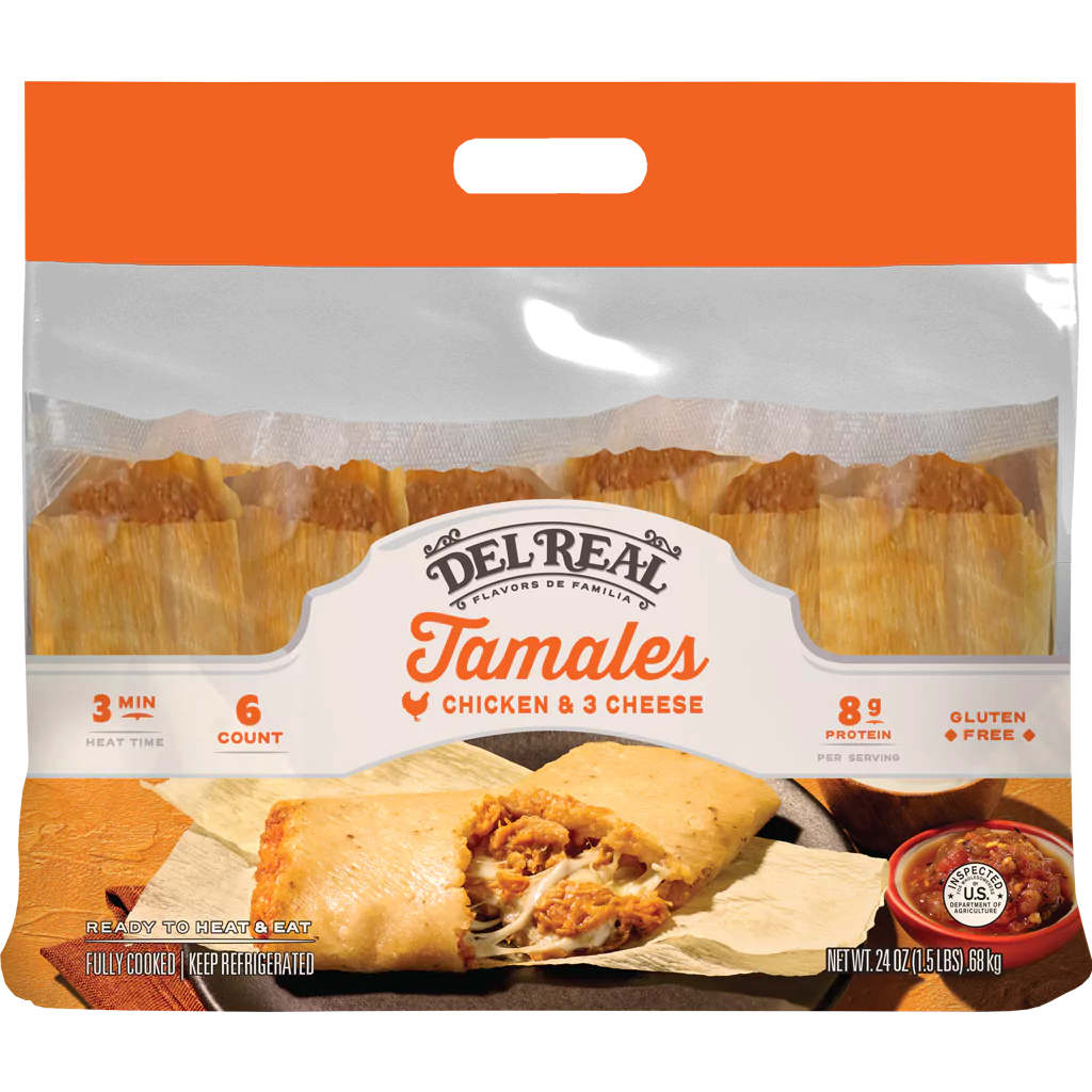 CHICKEN AND THREE CHEESE TAMALES