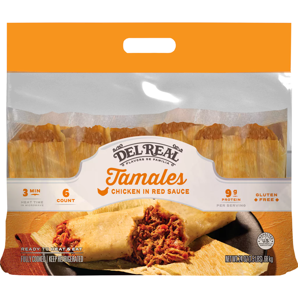 CHICKEN IN RED SAUCE TAMALES