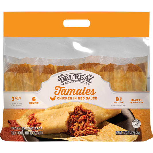 CHICKEN IN RED SAUCE TAMALES