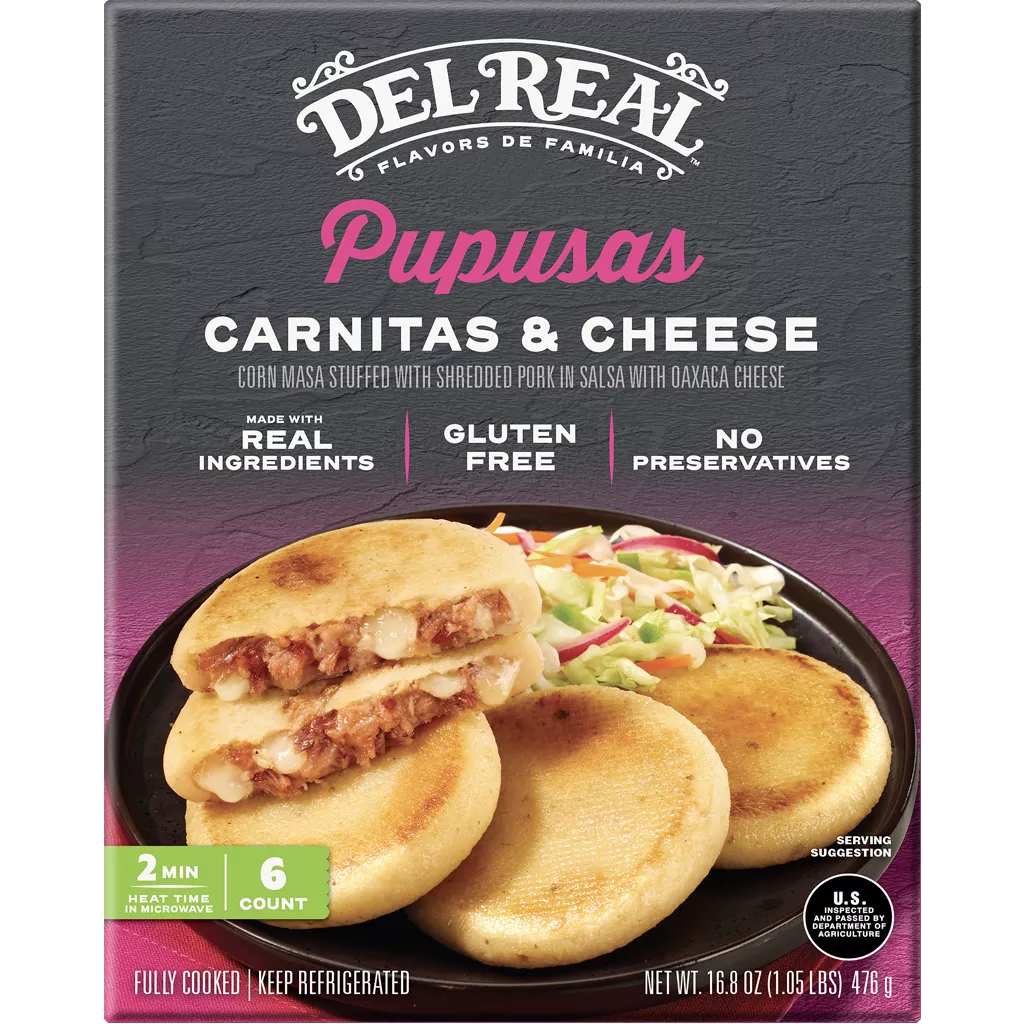 CARNITAS AND CHEESE PUPUSAS