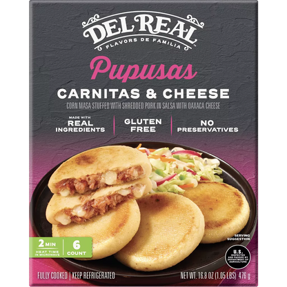 CARNITAS AND CHEESE PUPUSAS